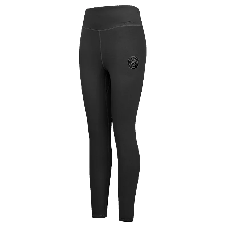 LEGGINGS MLB CHICAGO CUBS NEUTRAL PARA MUJER Cozy Textured Workout Leggings