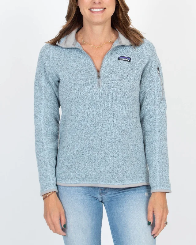 "Better Sweater" Fleece Pullover Cap Sleeve Casual