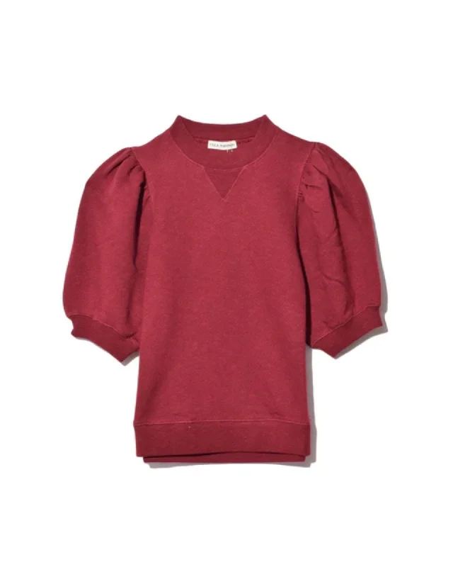 "Ramia" Pullover in Rose Fitted Ribbed Sweater