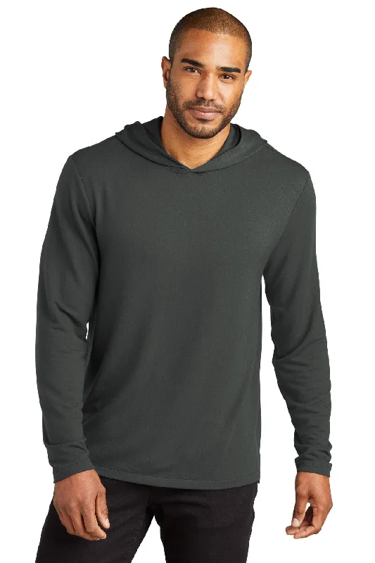 Port Authority Microterry Pullover Hoodie K826 Hoodie with Hem Elastic Stretchable Comfortable Port Authority Microterry Pullover Hoodie K826 Hoodie with Hem Elastic Stretchable Comfortable