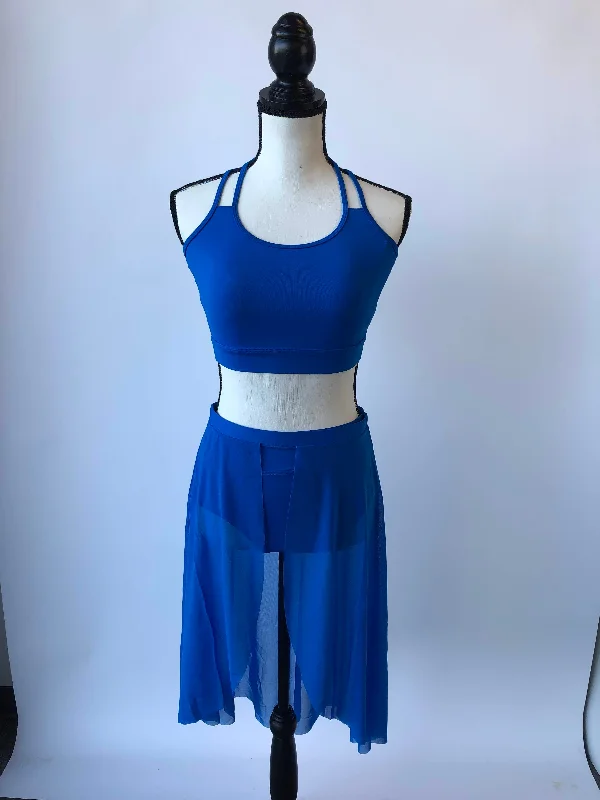 M7052LM Mesh X-Back Crop Top Thin Crop Top Open Front Quick Dry