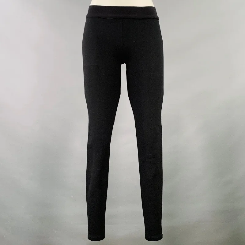 THE ROW Size XS Black Nylon Blend Elastic Waistband Leggings Trendy Seamless Sports Leggings THE ROW Size XS Black Nylon Blend Elastic Waistband Leggings Trendy Seamless Sports Leggings