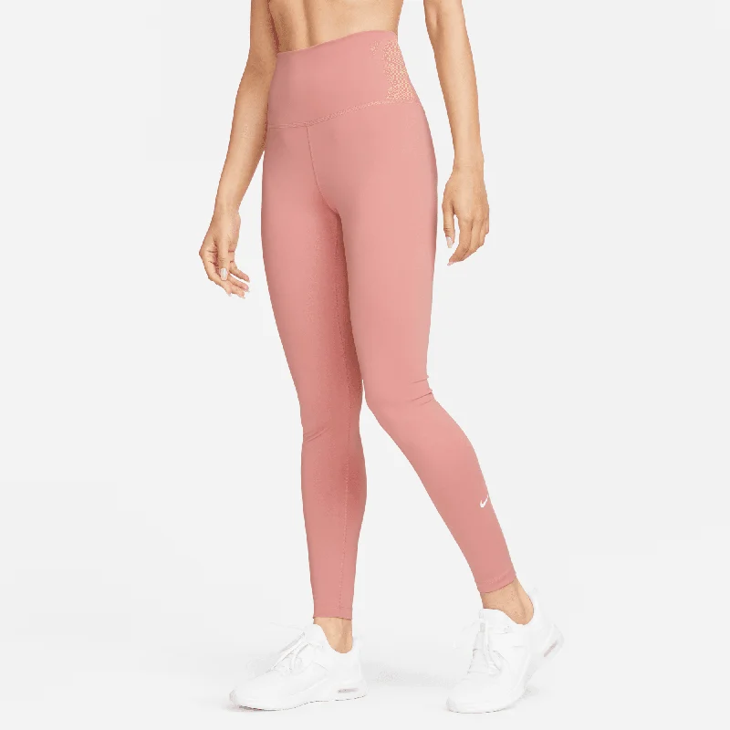 Nike One Women's Red Stardust High-Rise Leggings Stylish Yoga Leggings