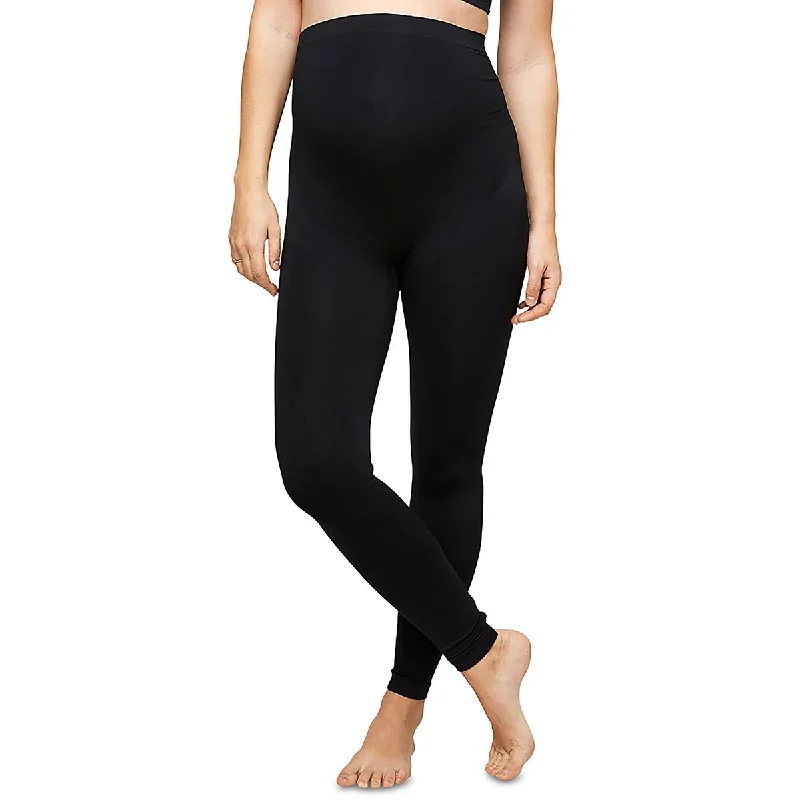 Nom Womens Maternity Solid Leggings Trendy Seamless Fit Leggings
