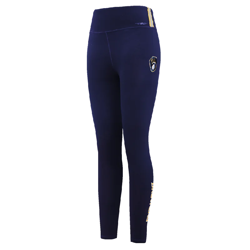 LEGGINGS MLB MILWAUKEE BREWERS CLASSIC ESSENTIALS PARA MUJER Fashionable Ribbed Knit Leggings LEGGINGS MLB MILWAUKEE BREWERS CLASSIC ESSENTIALS PARA MUJER Fashionable Ribbed Knit Leggings