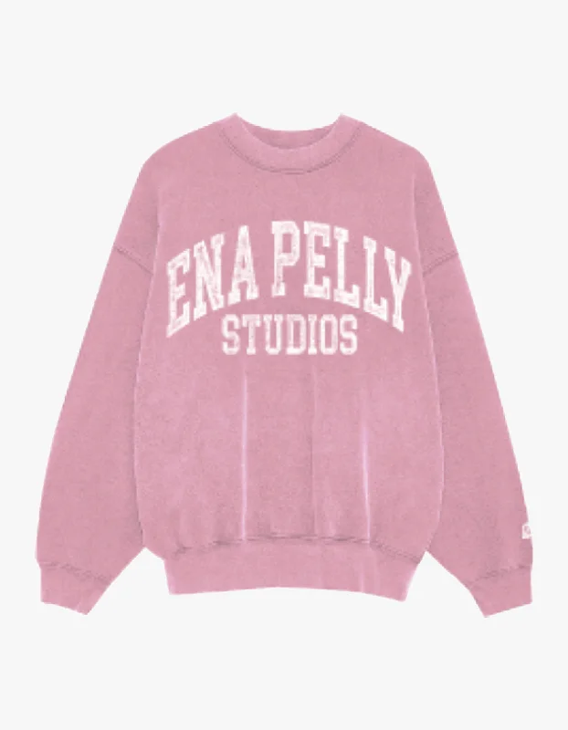 Vintage Sport Sweatshirt - Washed Pink Hoodie Jacket Zipper Layering