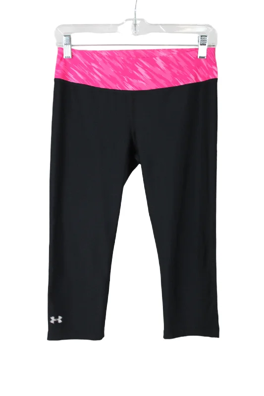 Under Armour HeatGear Black Capri Legging | S Fashionable High-Rise Workout Leggings Under Armour HeatGear Black Capri Legging | S Fashionable High-Rise Workout Leggings