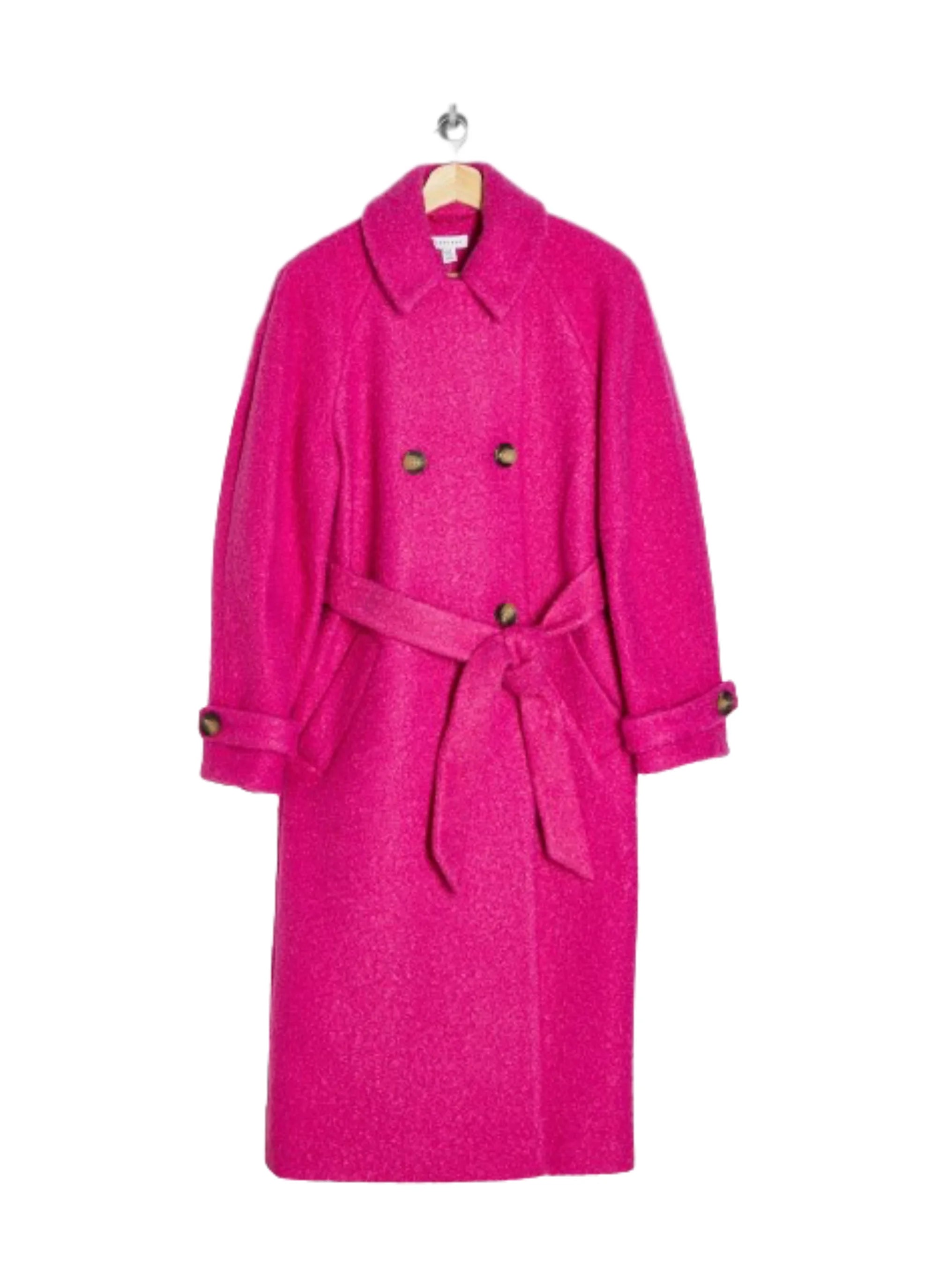 FUCHSIA COAT EMILY IN PARIS Cardigan Sweater Pullover