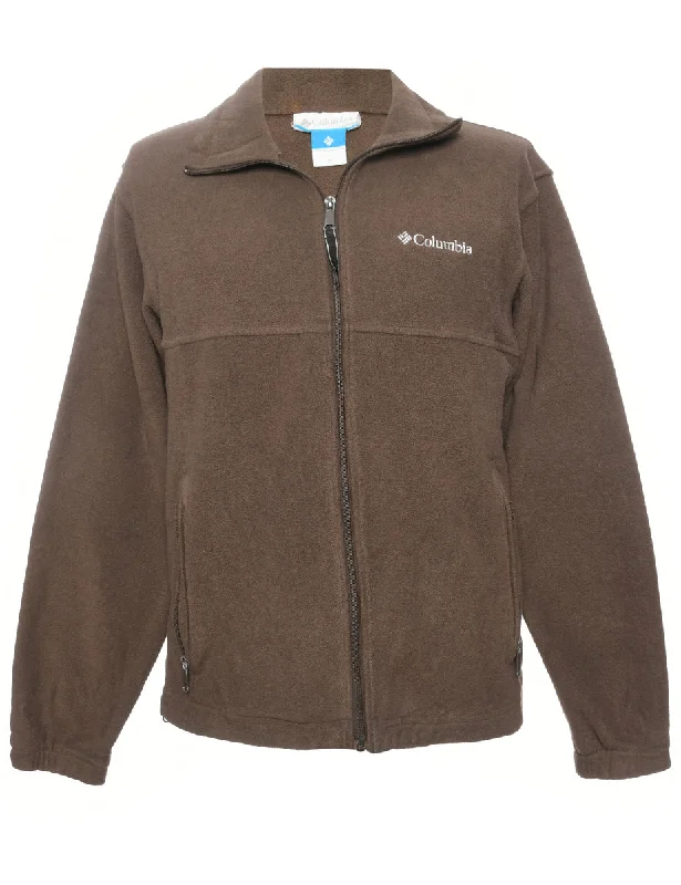 Columbia Fleece Sweatshirt - M Hoodie with Mesh Breathable Sporty