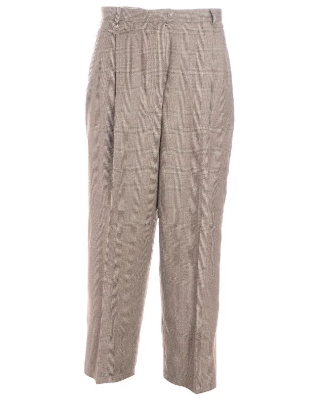 Label Cropped Dana Tapered Trousers Chinos Cotton Straight Leg