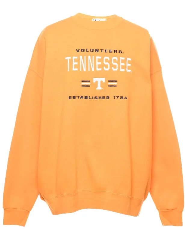 Lee Volunteers Tennessee Embroidered Sweatshirt - XL Hoodie with Neon Bright Vibrant Lee Volunteers Tennessee Embroidered Sweatshirt - XL Hoodie with Neon Bright Vibrant