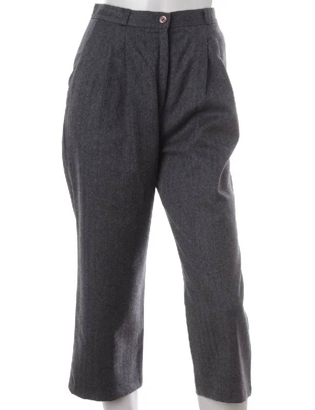 Label Cropped Dana Tapered Trouser Trousers cozy comfortable