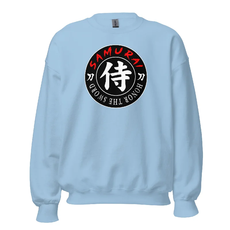 Samurai Honor the Sword Japanese Kanji Symbol Sweatshirt Long Sleeve Pullover Sweater Wrist Length Sleeve Samurai Honor the Sword Japanese Kanji Symbol Sweatshirt Long Sleeve Pullover Sweater Wrist Length Sleeve