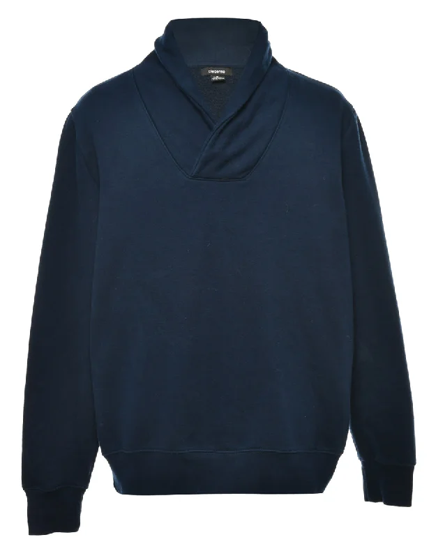 Liz Claiborne Plain Sweatshirt - M Hooded Sweatshirt Casual Wear Street Style