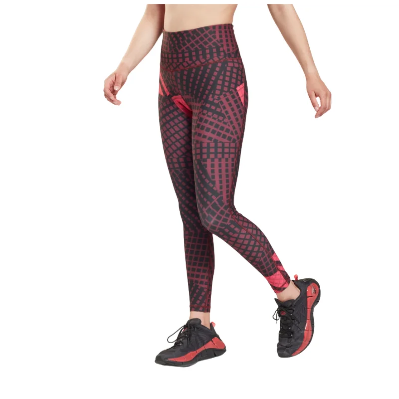 Reebok Legging Sh Lux Hr - Femme Elegant Animal Print Leggings