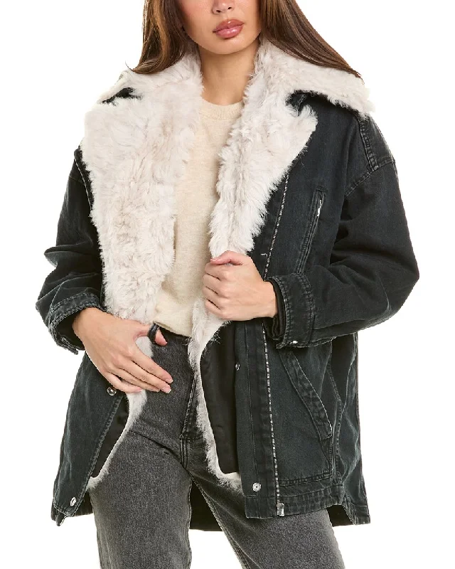 IRO Dikai Coat Cuffed Rolled Raglan