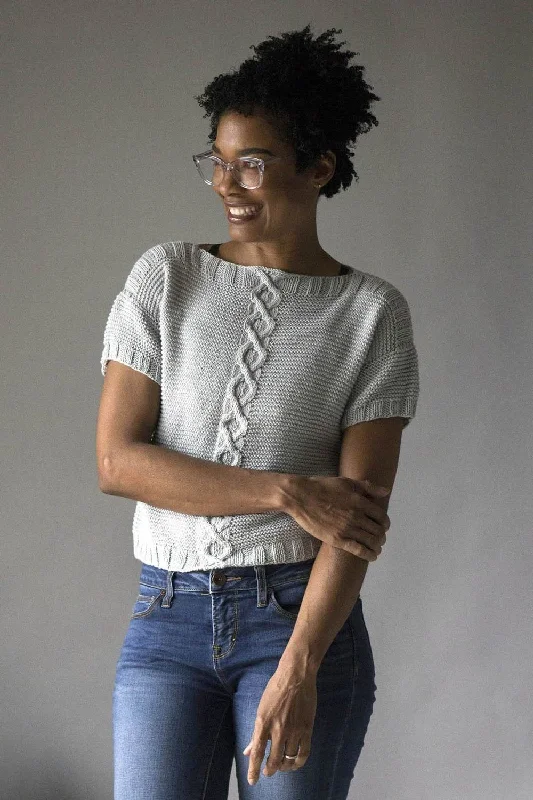 Cora Crop Top Wool Fabric Cashmere Fabric Tweed Fabric