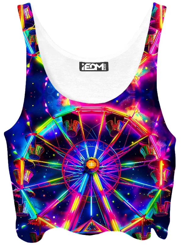 Neon Sky Crop Top Rayon Fabric Velvet Fabric Corduroy Fabric