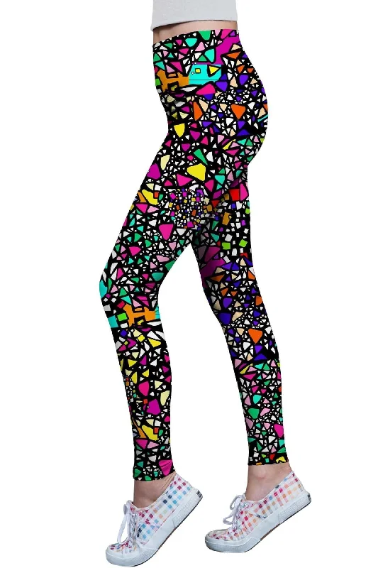 Little In a Joyful Mood Printed Performance Legging - Women Cozy Full-Length Workout Leggings Little In a Joyful Mood Printed Performance Legging - Women Cozy Full-Length Workout Leggings