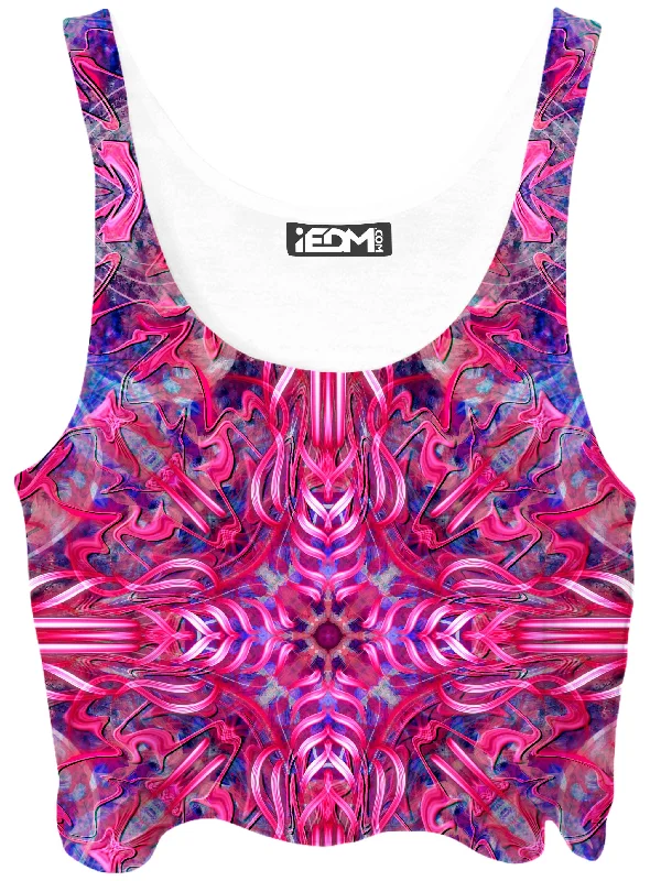 Taffy Waves Crop Top Anti-Pilling Machine Wash Handmade