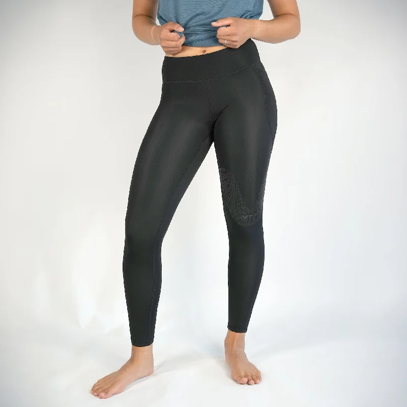 Activ Hydrofleece Womens Leggings - Black Trendy Fitness Leggings