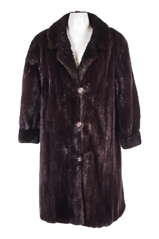 Furs by Kurt Coat Plaid Tartan Floral