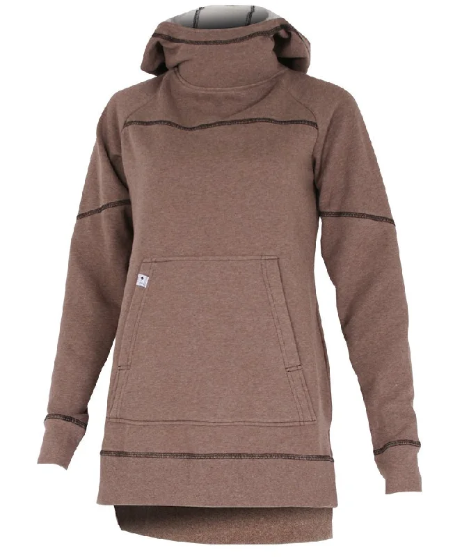 MTN Tunic Hoodie | Choco Mix Hoodie with Strings Custom Fit Adjustable