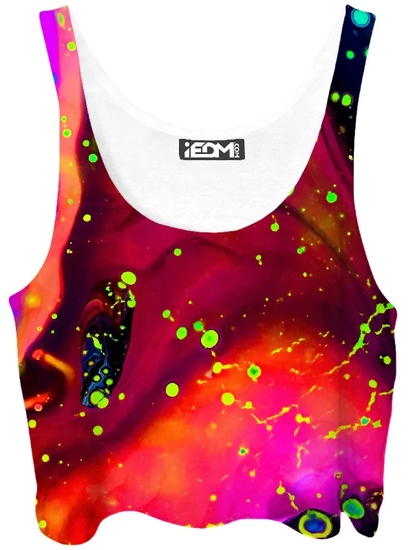 Cosmos Crop Top Ribbed Crop Top High Neck Heavyweight
