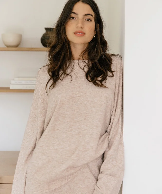 Marina Pullover Tight Sleeve Top