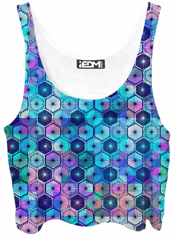 Hexa Haze Crop Top Front Pockets Side Pockets Patch Pockets