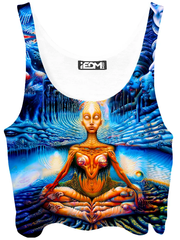 Spirit Guides Crop Top Zippered Front Buttoned Front Snap Front