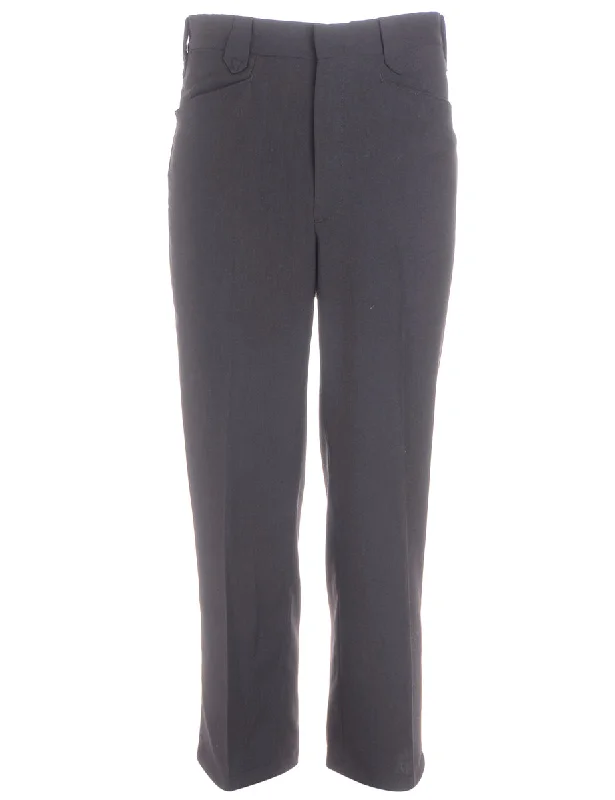 Label Cropped Dana Tapered Trousers Trousers Flared Retro