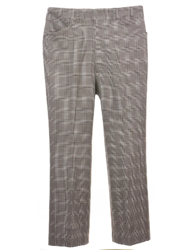 Haggar Dogtooth Checks Suit Trousers - W36 L32 Trousers Essential Wardrobe