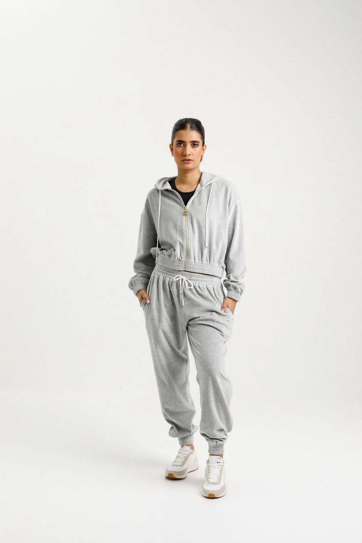 Emery Hoodie Hoodie with Ribbed Neckline Snug Warm