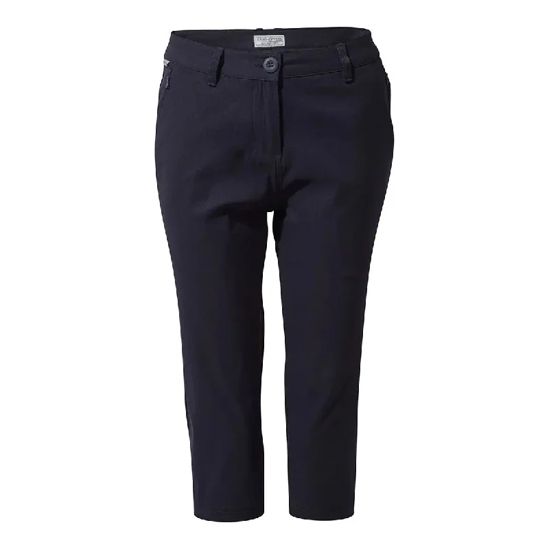 Kiwi Pro II Crop Trousers - Dark Navy Trousers Handmade Artisanal