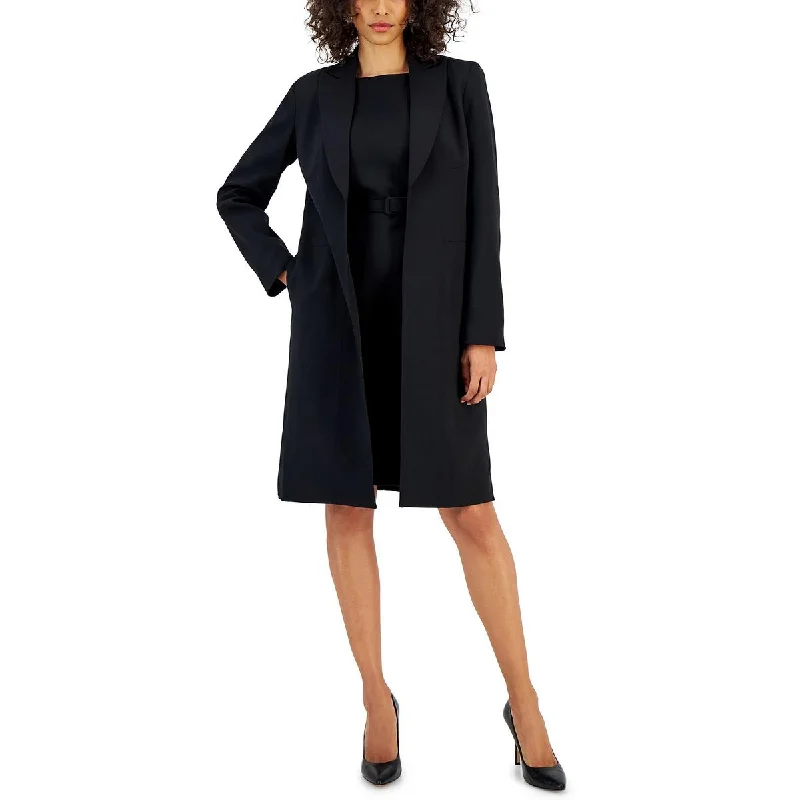 Nipon Boutique Womens Solid  Long Coat Striped Polka Dot Solid