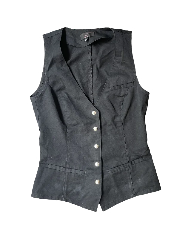 Vintage Y2K Waist Coat empire Basque Peplum
