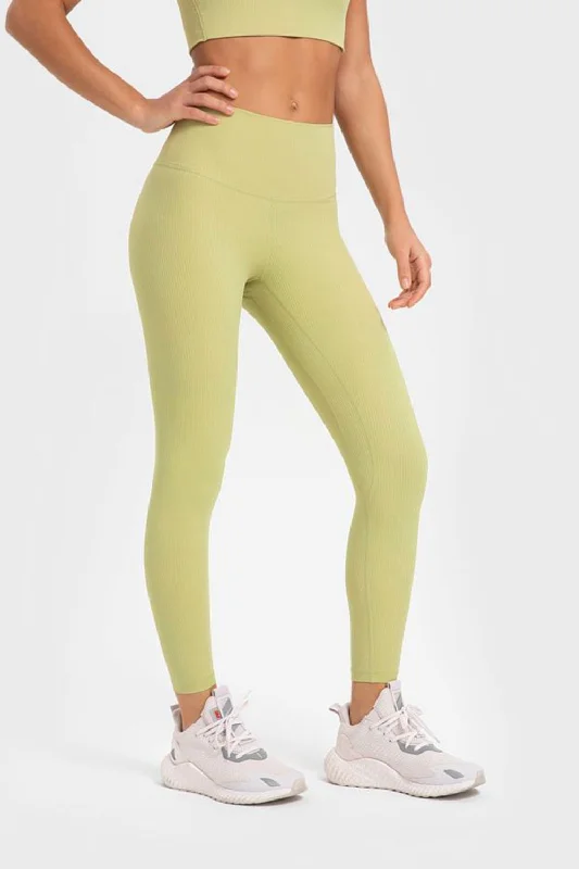 Highly Stretchy Wide Waistband Yoga Leggings Cozy Sweat-Wicking Leggings