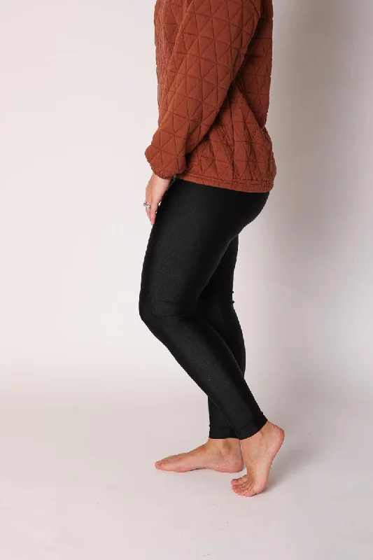 Black High Waist Leggings Fashionable Ribbed Knit Leggings