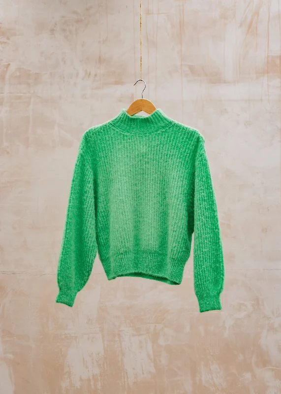 East Pullover in Grenouille Fluo Textured Knit Design