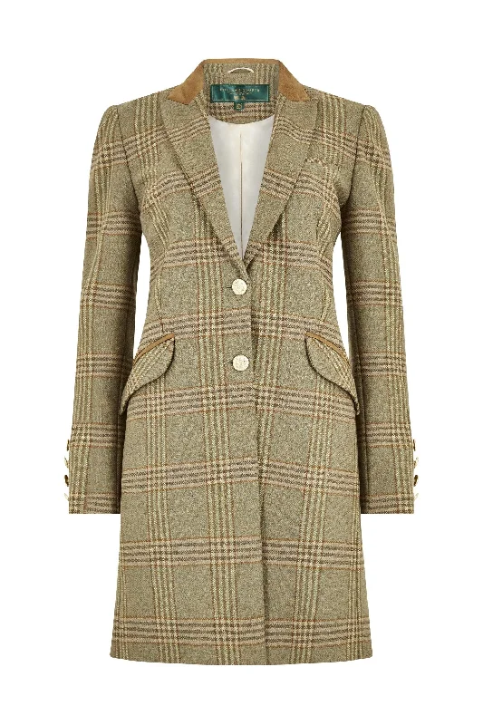 Kempton Coat - Leveret Suede Faux Fur Shearling