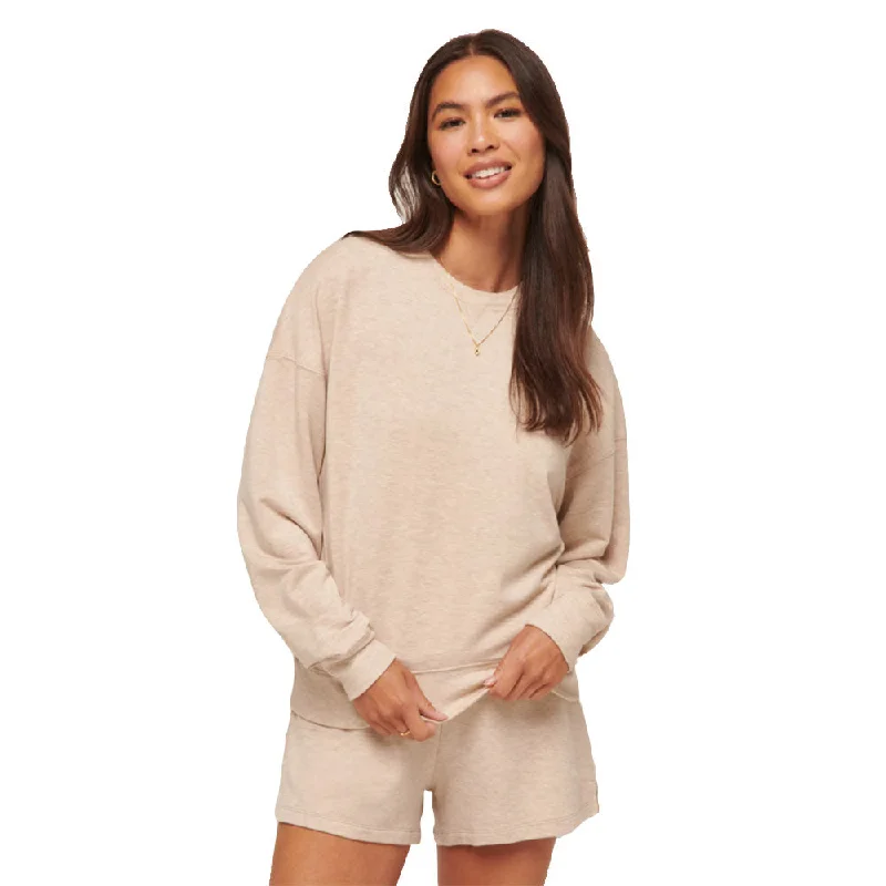 TravisMathew Cloud Terry Crew Womens Pullover Mock Neck Pullover