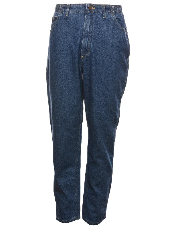 Lee High Waist Denim Medium Wash Trousers - W34 L30 Trousers Polka Dot Cute