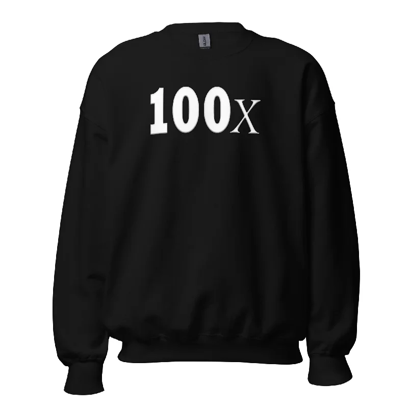 100x Hidden Gem Crypto Coin Bull Run Sweatshirt Long Sleeve Pullover High Neck Pullover
