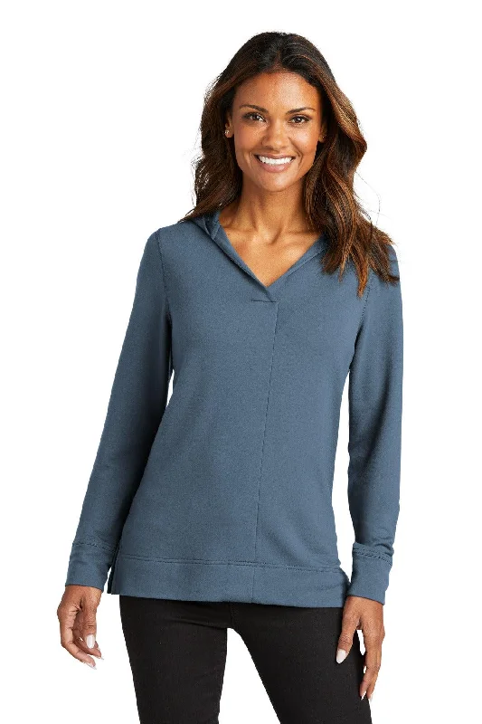 Port Authority Ladies Microterry Pullover Hoodie LK826 Hoodie with Hem Contrast Bold Stylish Port Authority Ladies Microterry Pullover Hoodie LK826 Hoodie with Hem Contrast Bold Stylish