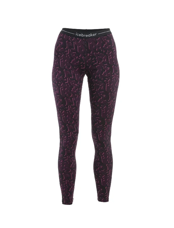 Icebreaker Legging Merino 200 Oasis - Femme Chic Printed Yoga Pants