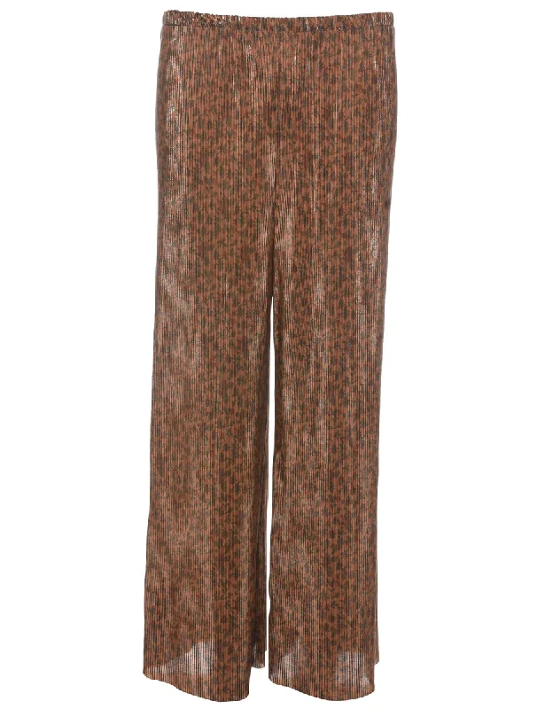 Floral Print Trousers - W23 L25 Trousers Evening Elegant