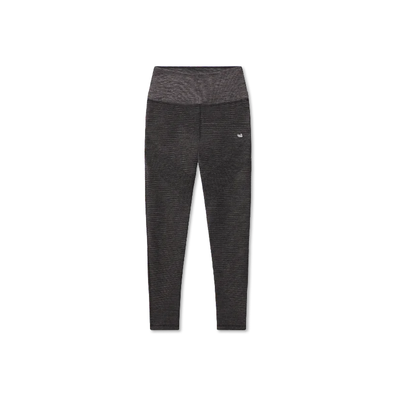 FieldTec™ Brooke Heathered Performance Legging Elegant Textured Leggings