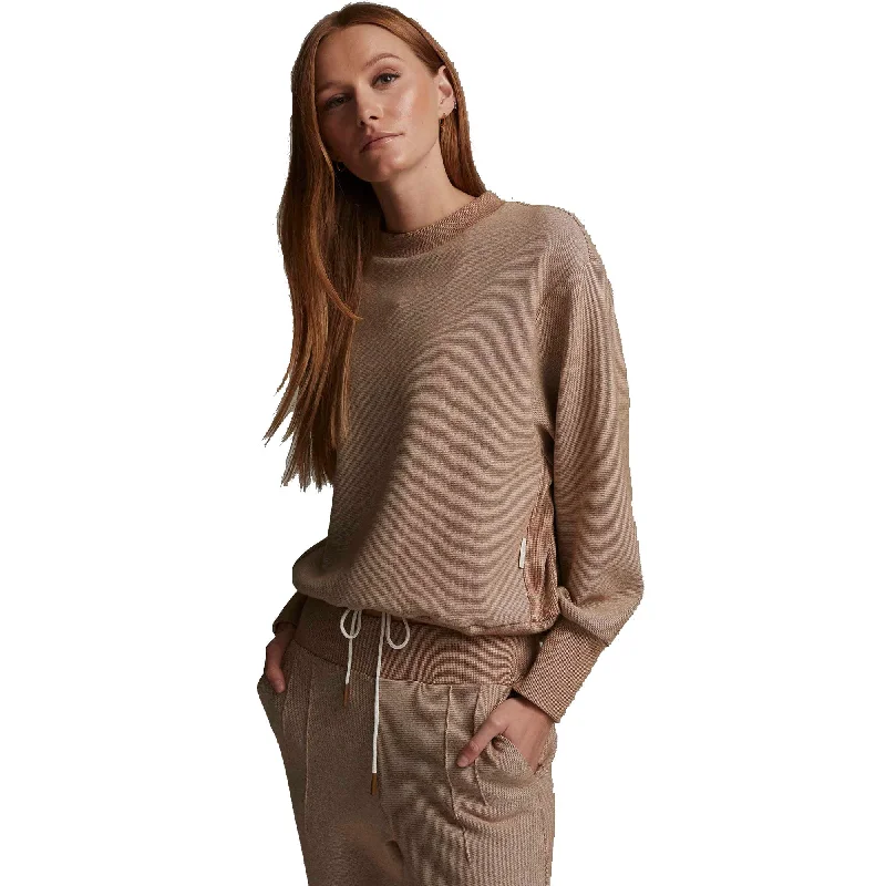 Varley Edith Rib Pique Womens Pullover Wrist Length Sleeve