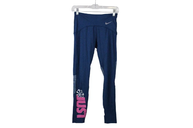 Nike Dri-Fit Teal Legging | S Trendy Seamless Sports Leggings